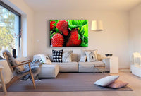 Erdbeeren Leinwandbild AK Art Bilder Mehrfarbig Wandbild Kunstdruck Wanddeko