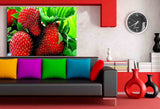 Erdbeeren Leinwandbild AK Art Bilder Mehrfarbig Wandbild Kunstdruck Wanddeko