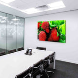 Erdbeeren Leinwandbild AK Art Bilder Mehrfarbig Wandbild Kunstdruck Wanddeko