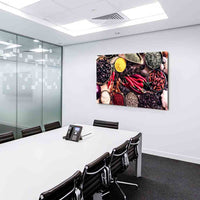 Gewürze Leinwandbild AK Art Bilder Mehrfarbig Wandbild Kunstdruck Wanddeko XXL