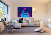 Daft Punk Musik Abstrakt Leinwandbild AK Art Bilder Mehrfarbig Wandbild Kunstdruck XXL