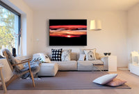 Sonnenuntergang Wolken Rot Leinwandbild AK Art Bilder Leinwand Bild Mehrfarbig