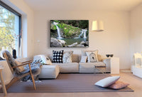 Wasserfall Steine Lagune Leinwandbild AK Art Bilder Mehrfarbig Kunstdruck XXL