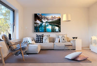 Gebirge See Leinwandbild AK Art Bilder Mehrfarbig Wandbild Kunstdruck TOP XXL