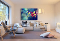 Zweig Beeren Rot Leinwandbild AK Art Bilder Mehrfarbig Kunstdruck Wandbild XXL
