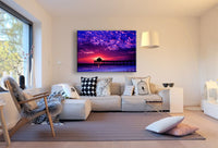 Himmel & See Leinwandbild AK Art Bilder Mehrfarbig Wandbild Kunstdruck Wanddeko