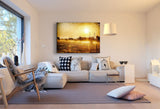 Feld Leinwandbild AK Art Bilder Mehrfarbig Wandbild Kunstdruck Wanddeko TOP XXL