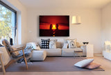 Liebespaar & See Leinwandbild Ak Art Bilder Mehrfarbig Wandbild Kunstdruck XXL