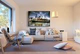 Segelschiff Leinwandbild AK Art Bilder Mehrfarbig Wandbild Kunstdruck Wanddeko