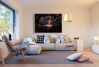 Armageddon Wald Braun Leinwandbild AK Art Bilder Mehrfarbig Kunstdruck Wandbild