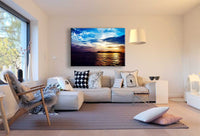 Himmel & Meer Leinwandbild AK Art Bilder Mehrfarbig Wandbild Kunstdruck Wanddeko