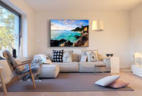 Meer & Strand Leinwandbild AK Art Bilder Mehrfarbig Wandbild Kunstdruck Wanddeko