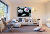 Meditationssteine Leinwandbild AK Art Bilder Mehrfarbig Wandbild Kunstdruck XXL