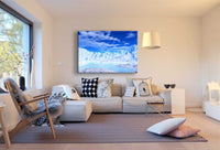 Winter Eis Berge Leinwandbild AK Art Bilder Mehrfarbig Kunstdruck Wandbild XXL