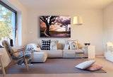 Zwei Bäume Trist Leinwandbild AK Art Bilder Mehrfarbig Kunstdruck Wandbild XXL