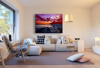 Himmel Wolken See Spiegelung Leinwandbild AK Art Bilder Mehrfarbig Kunstdruck