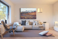 Berge Landschaft Leinwandbild AK Art Bilder Mehrfarbig Kunstdruck XXL Wandbild