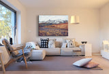 Berge Landschaft Leinwandbild AK Art Bilder Mehrfarbig Kunstdruck XXL Wandbild