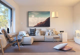 AK Art Bilder Nebel Sonne Landschaft Leinwandbild Mehrfarbig Kunstdruck Wandbild