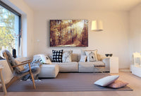 Wald herbst Blätter Leinwandbild AK Art Bilder Mehrfarbig Kunstdruck Wandbild