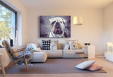 Hund Alt Leinwandbild AK Art Bilder Mehrfarbig Kunstdruck XXL Wandbild Wanddeko