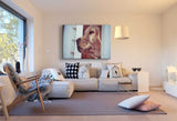 Hund Braun Leinwandbild AK Art Bilder Mehrfarbig Kunstdruck Wandbild Wanddeko