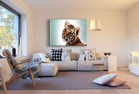 Tiger Leinwandbild AK Art Bilder Mehrfarbig Wandbild Kunstdruck Wanddeko TOP XXL