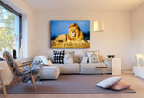 Löwe Leinwandbild AK Art Bilder Mehrfarbig Wandbild Kunstdruck Wanddeko TOP XXL