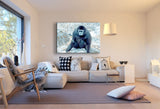 Affe Schwarz Afrika Leinwandbild AK Art Bilder Mehrfarbig Kunstdruck XXL TOP