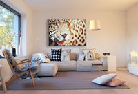 Leopard Afrika Leinwandbild AK Art Bilder Mehrfarbig Kunstdruck XXL Wandbild TOP
