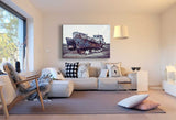 Alte Schiffe Kamäle Wüste Leinwandbild AK Art Bilder Mehrfarbig Kunstdruck XXL