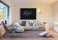 Weltall Schwarz Planet Leinwandbild AK Art Bilder Kunstdruck Wandbild Wanddeko