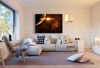 Sonne Planet Leinwandbild AK Art Bilder Mehrfarbig Kunstdruck XXL Wandbild TOP