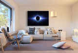 Sonnenfinsternis Planet Leinwandbild AK Art Bilder Mehrfarbig Kunstdruck TOP XXL