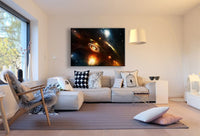 Weltall Lichter Leinwandbild AK Art Bilder Mehrfarbig Kunstdruck XXL Wandbild
