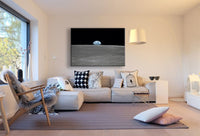 Mond Aussicht auf Erde Leinwandbild AKArt Bilder Mehrfarbig Kunstdruck Wandbild