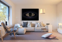 Saturn Schatten Leinwandbild AK Art Bilder Mehrfarbig Kunstdruck Wandbild XXL