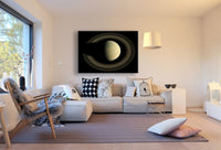 Saturn Oben Leinwandbild AK Art Bilder Mehrfarbig Kunstdruck Wandbild Wanddeko