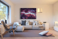 Weltraum Nebel Leinwandbild AK Art Bilder Mehrfarbig Kunstdruck Wandbild TOP XXL