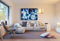 Weltraum Kosmos Planet Blau Leinwandbild AK Art Bilder Mehrfarbig Kunstdruck XXL