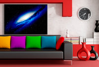 Galaxie Blau Weltraum Leinwandbild AK Art Bilder Mehrfarbig Wandbild Kunstdruck