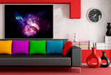 Galaxie Weltraum Leinwandbild AK Art Bilder Mehrfarbig Wandbild Kunstdruck XXL