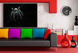 Spinne Spinnennetz Leinwandbild AK ART Kunstdruck Mehrfarbig Wandbild Wanddeko