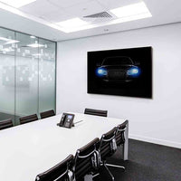 Audi Front Scheinwerfer Leinwandbild AK ART Kunstdruck Wandbild Wanddeko TOP XXL Auto