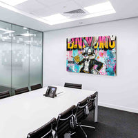 Boss Bunny Pop-Art Leinwandbild im Streetstyle – Macht & Geld vereint | AK ART