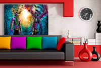 World of Warcraft The Brothers WOW Leinwandbild AK ART Kunstdruck Wandbild XXL
