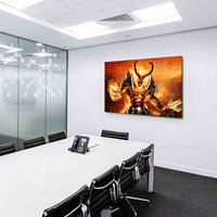 World of Warcraft WoW Sargeras Leinwandbild AK ART Kunstdruck Wandbild Wanddeko