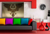 The Legend of Zelda Hylia Symbol Leinwandbild AK ART Kunstdruck Wandbild TOP XXL