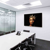 Tupac Shakur 2Pac Krone Rap Leinwandbild AK ART Kunstdruck Wandbild Wanddeko
