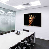 Tupac Shakur 2Pac Krone Rap Leinwandbild AK ART Kunstdruck Wandbild Wanddeko